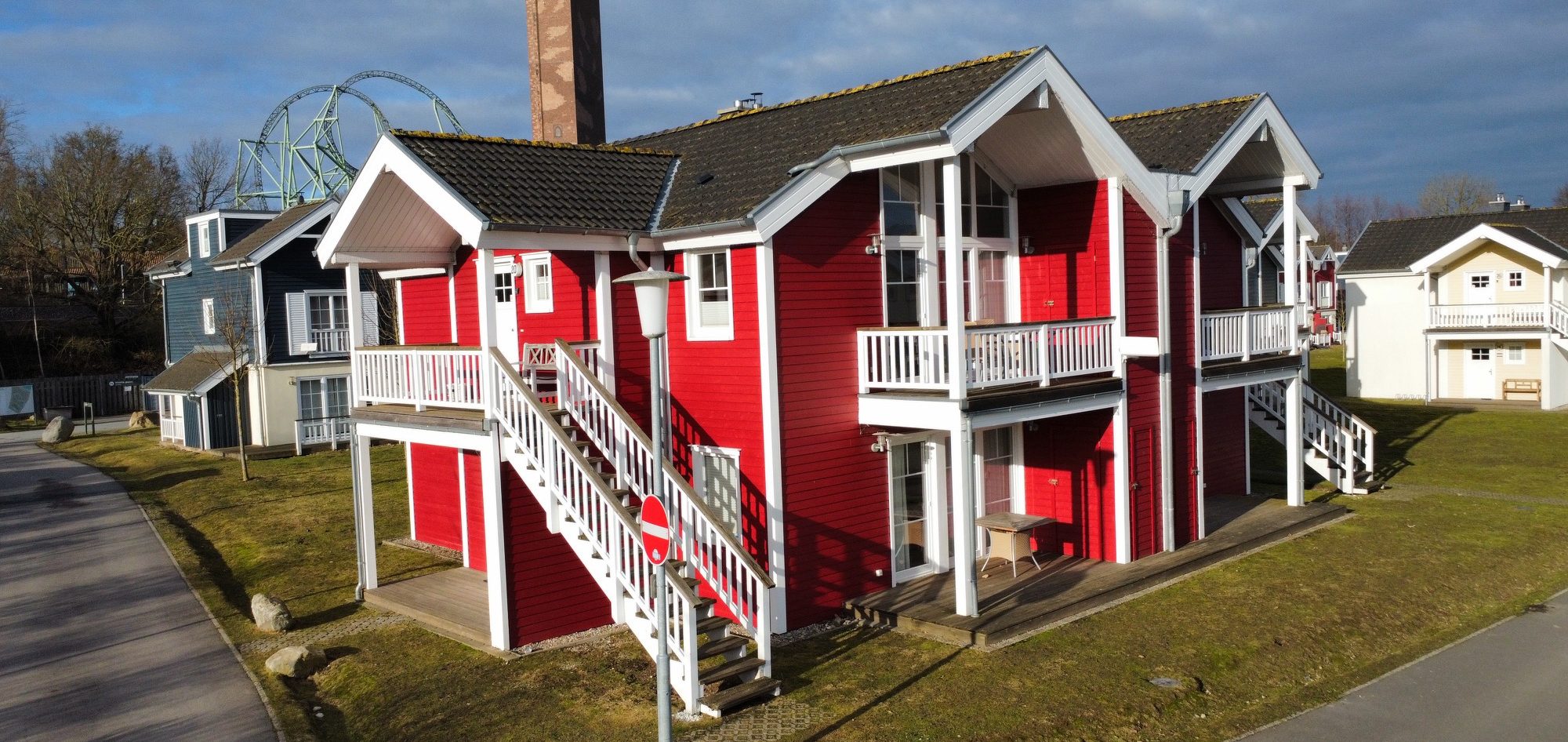 4 skandinavisch eingerichtete Ferienwohnungen mit Meerblick an der Ostsee beim Hansa-Park